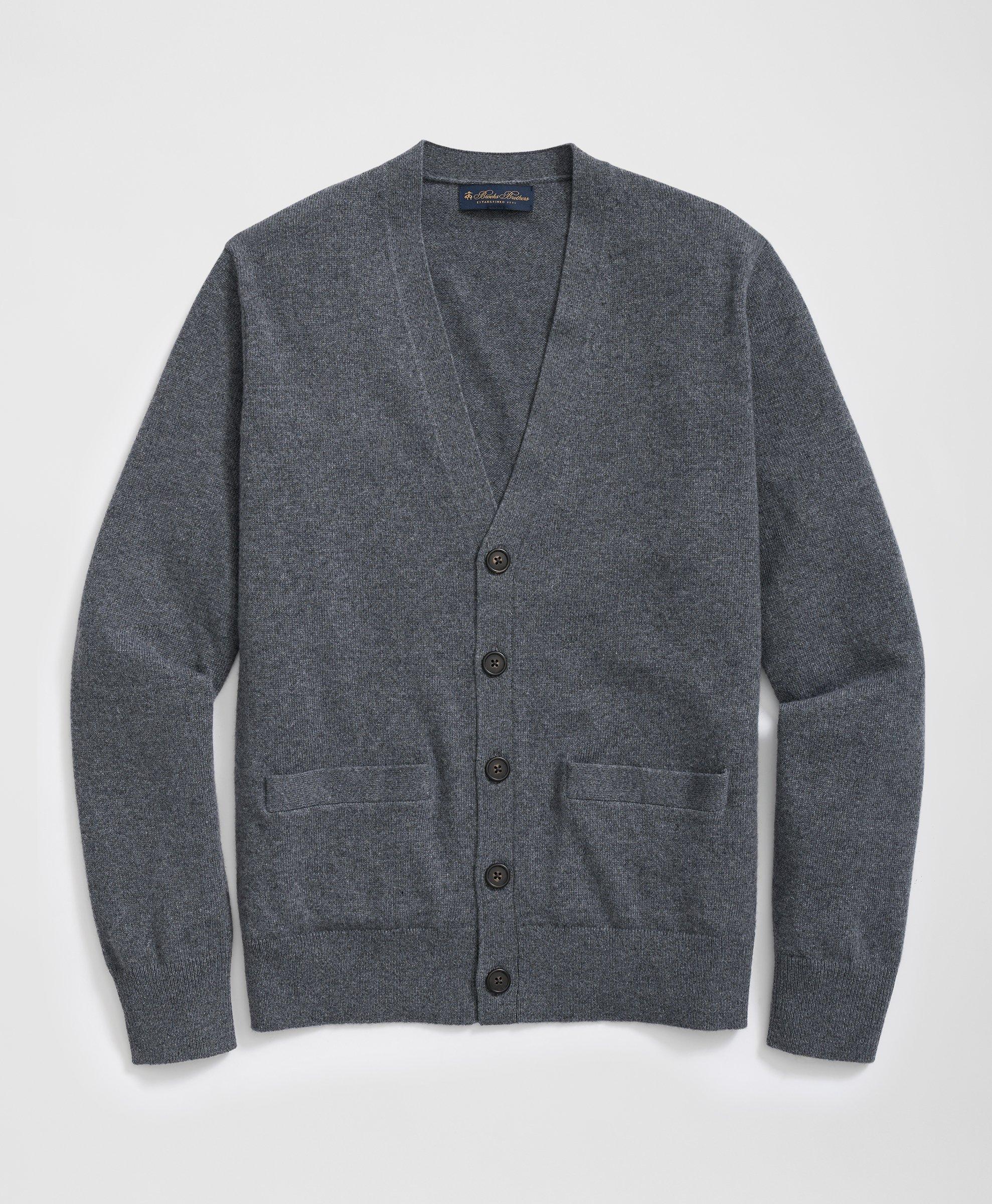 Mens cashmere cardigan sweater best sale