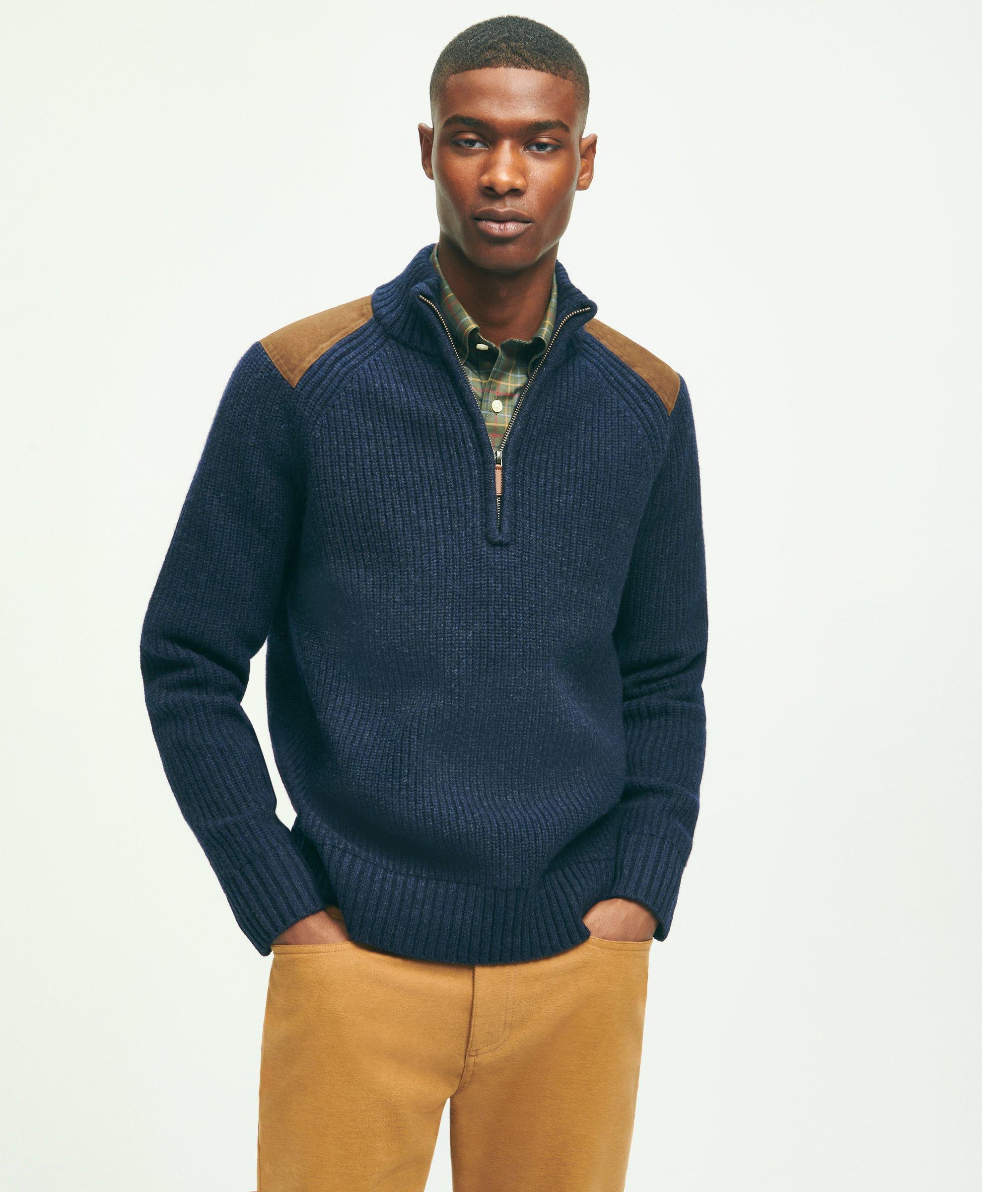 Mens Sweaters with Elbow Patches Brooks Brothers