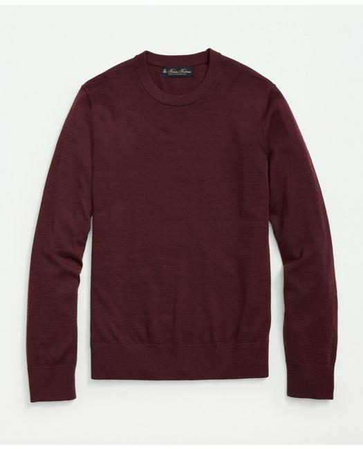 Brooks Brothers Fine Merino Wool Crewneck Sweater | Burgundy | Size 2xl