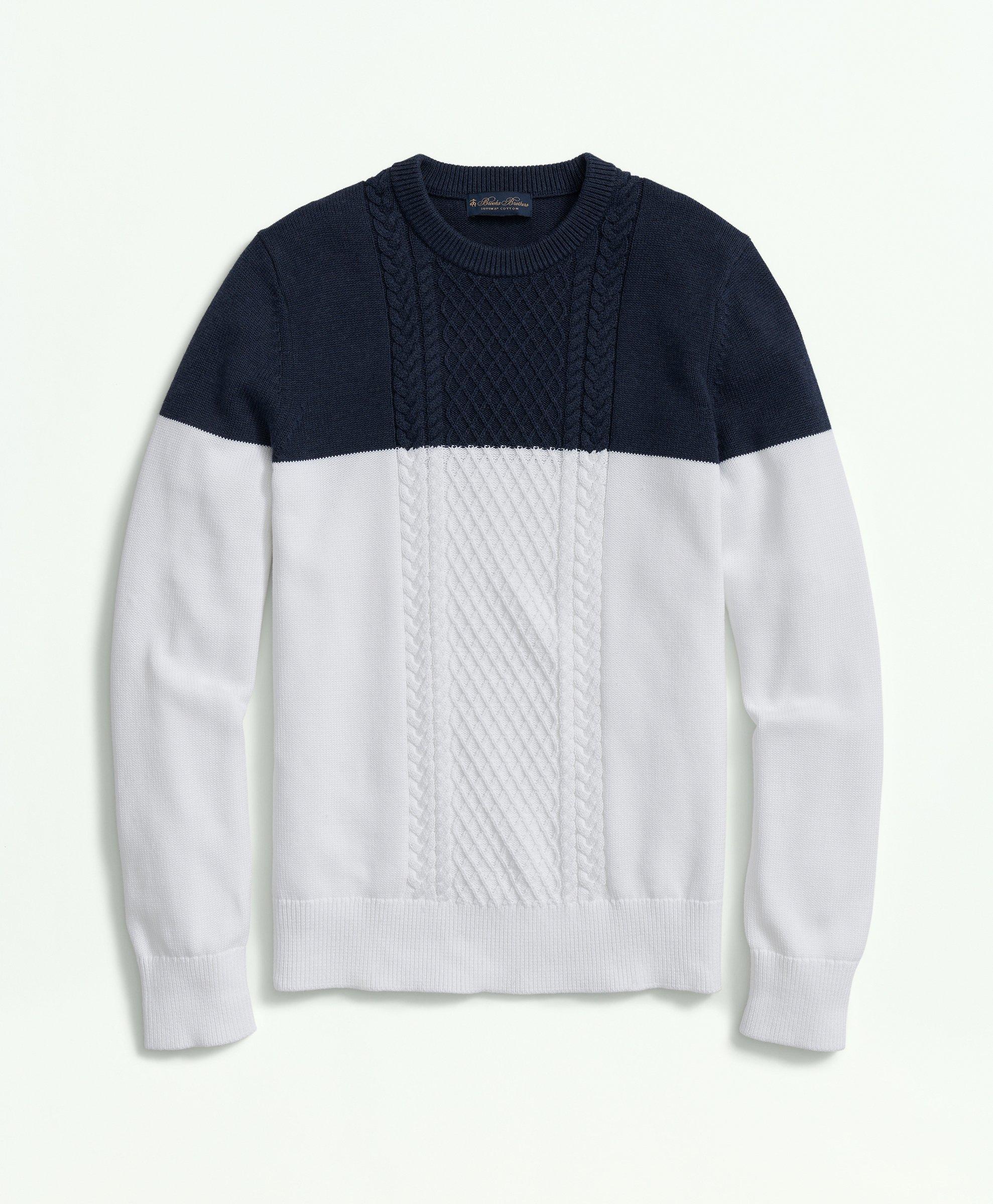 J.Crew: Cotton Cable-knit Sweater For Women