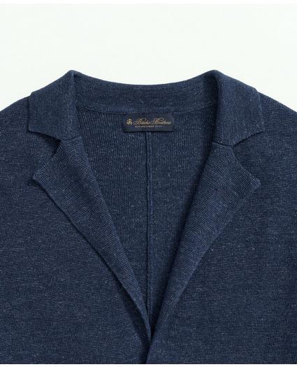 Sweater Blazer In Linen-Cotton Blend