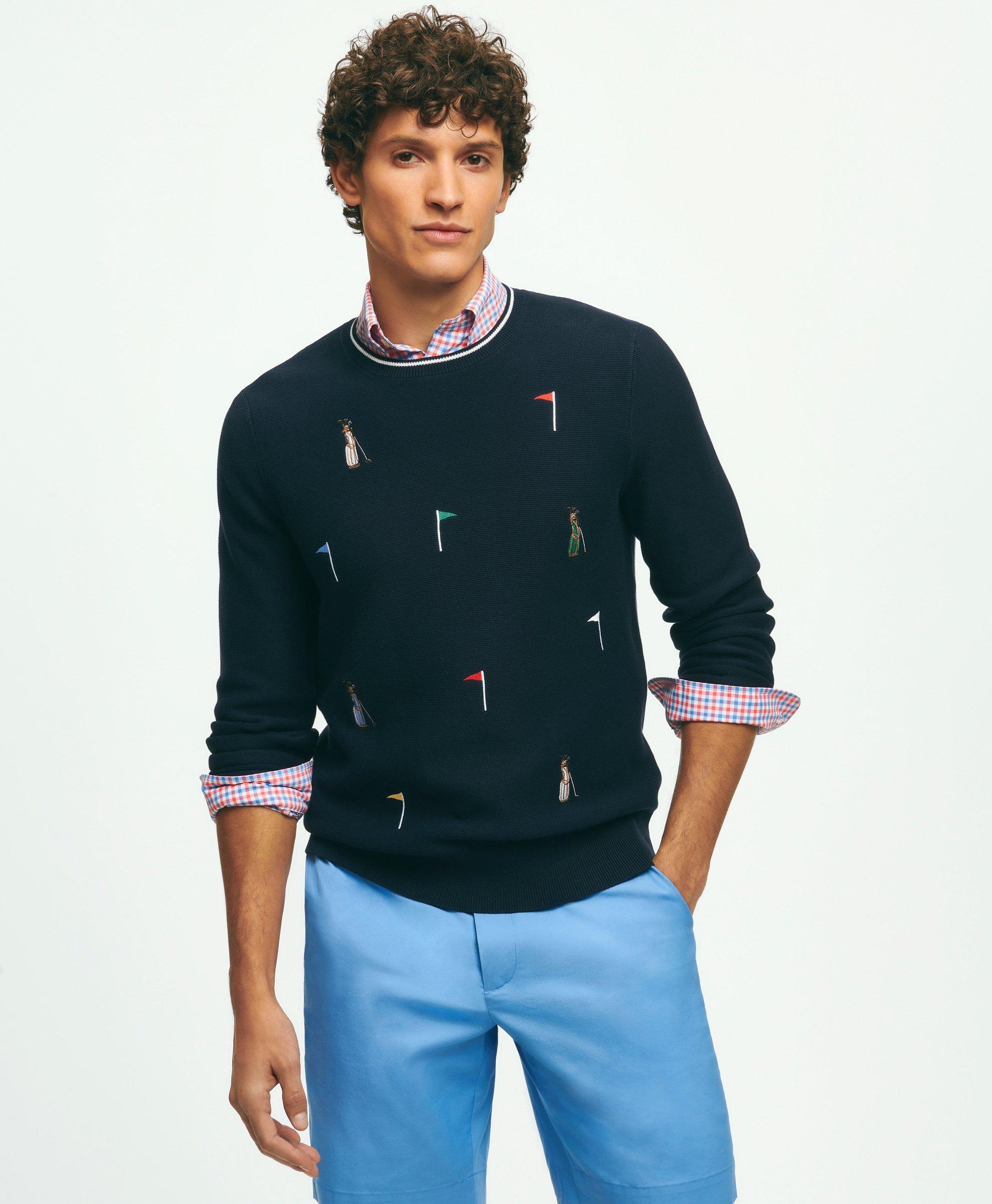 Mens Embroidered Sweatshirts Brooks Brothers