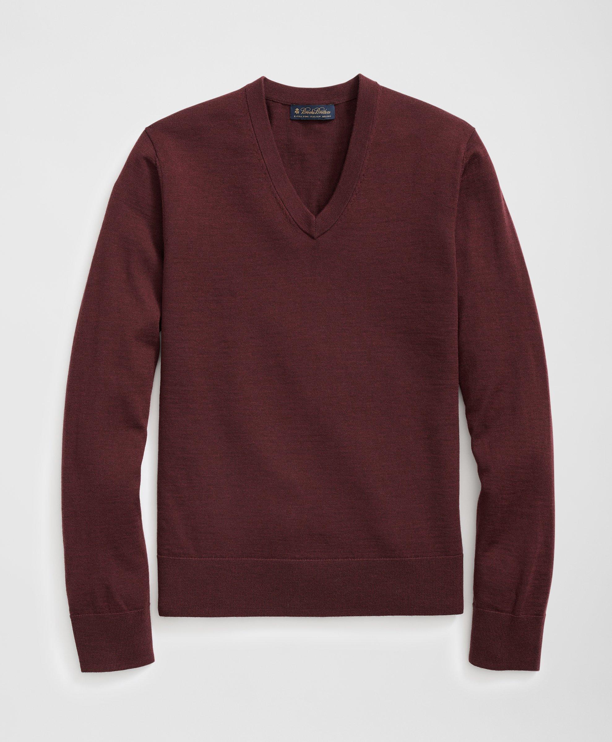 Buy the Men's Lucky Brand Burgundy Sweater Size S