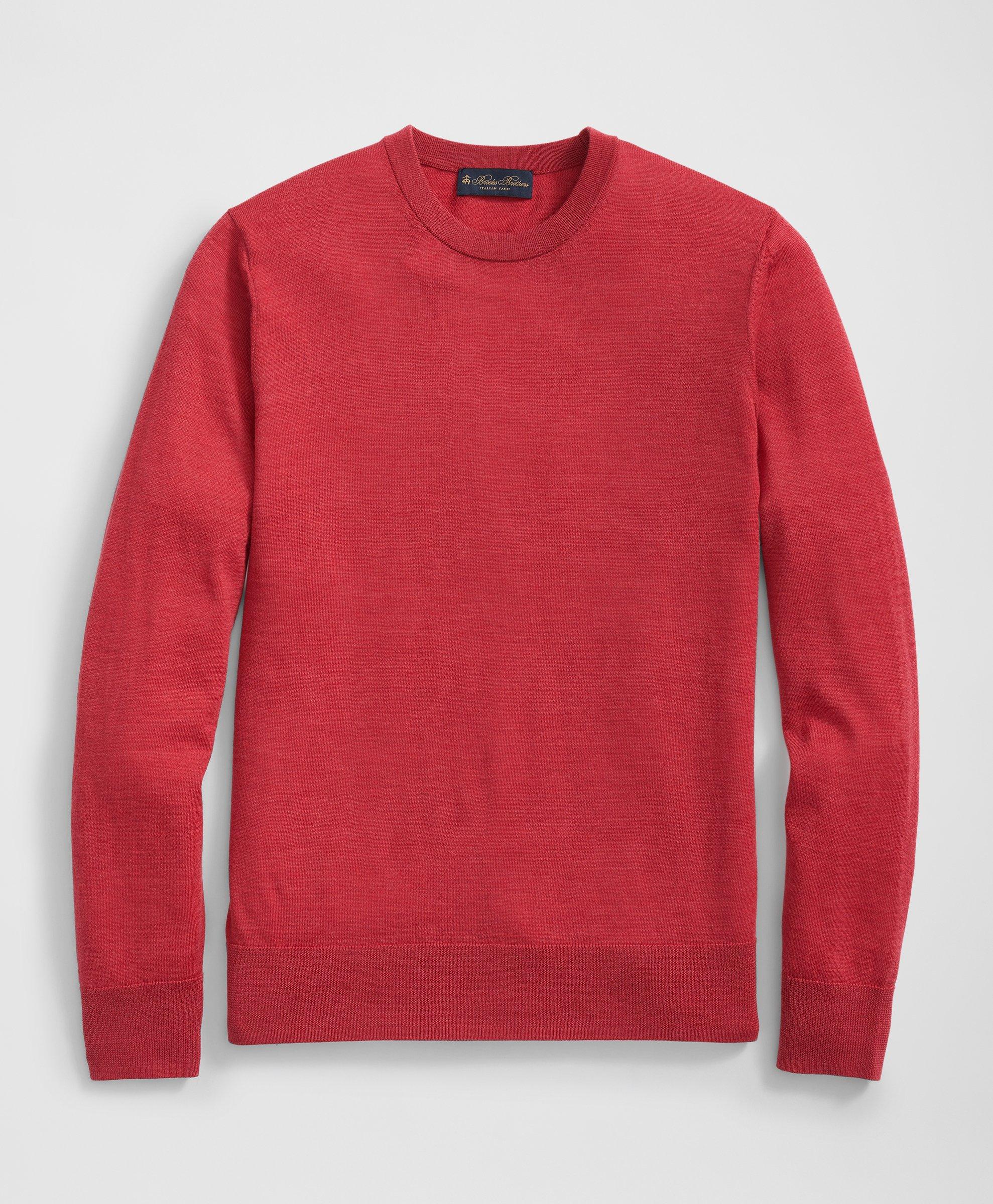 Men's Merino Saddle Sleeve Crew Neck