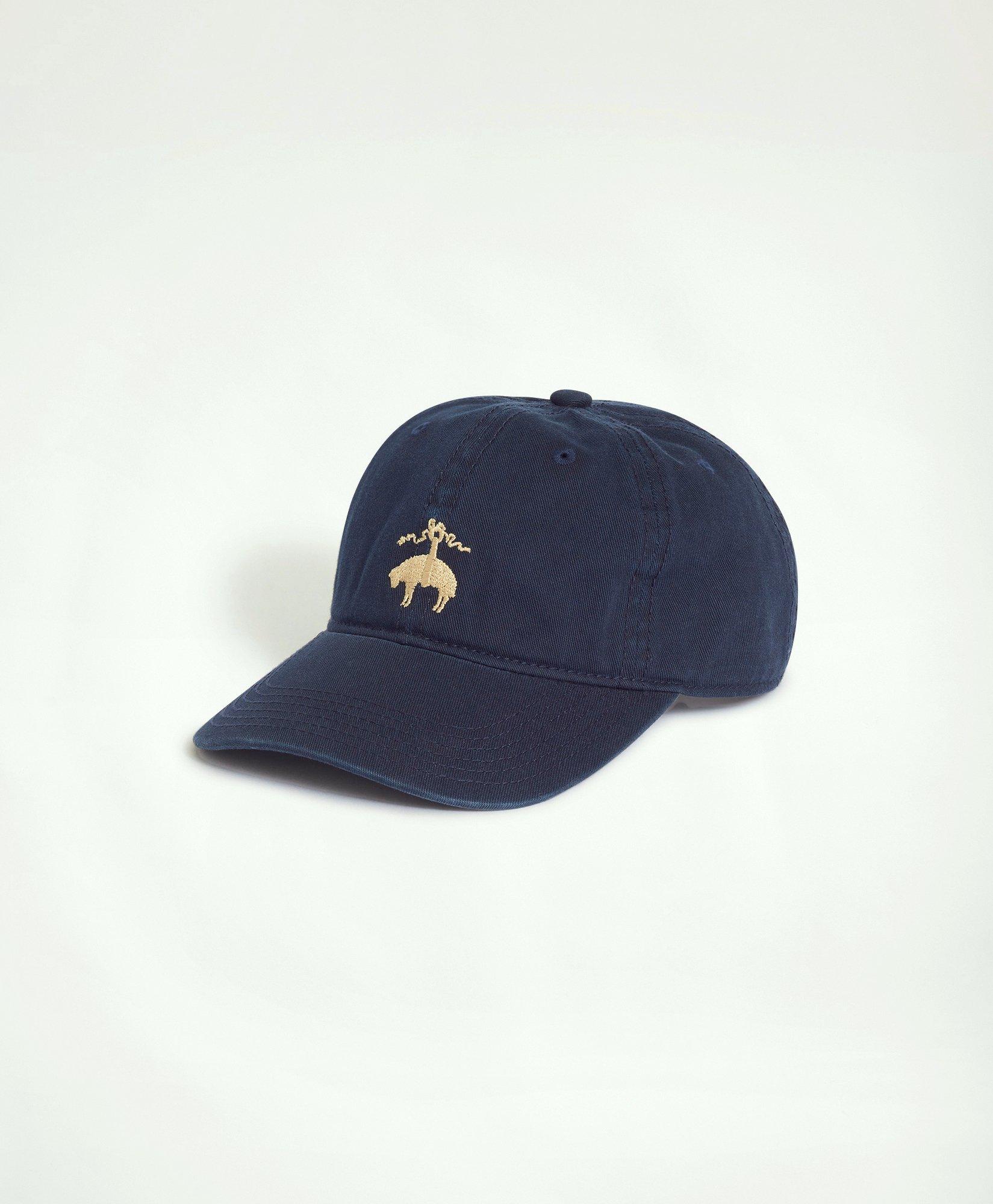 Brooks Brothers Cotton Logo Baseball Hat | Navy