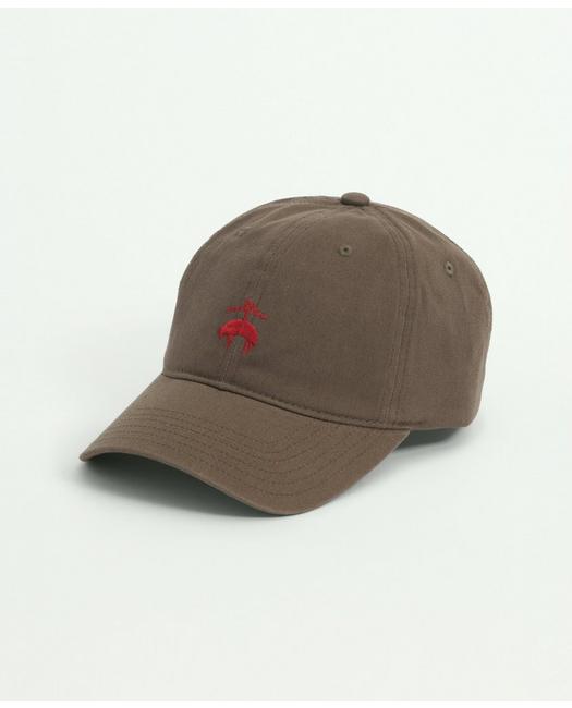 Brooks Brothers Cotton Logo Baseball Hat | Olive
