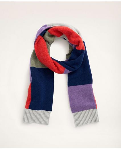 Lambswool Color-Block Scarf