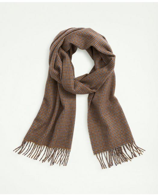 Brooks Brothers Lambswool Fringed Scarf | Brown