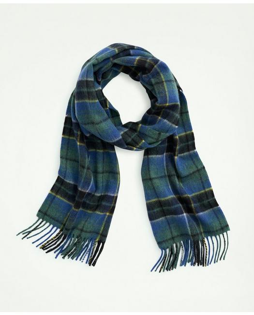 Brooks Brothers Lambswool Fringed Scarf | Blue