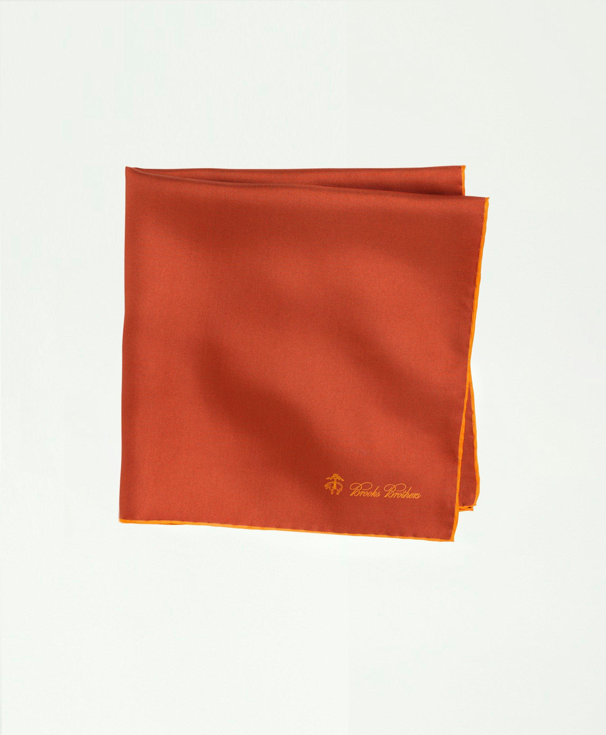 Brooks Brothers Silk Pocket Square | Orange