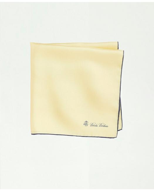 Brooks Brothers Silk Pocket Square | Yellow