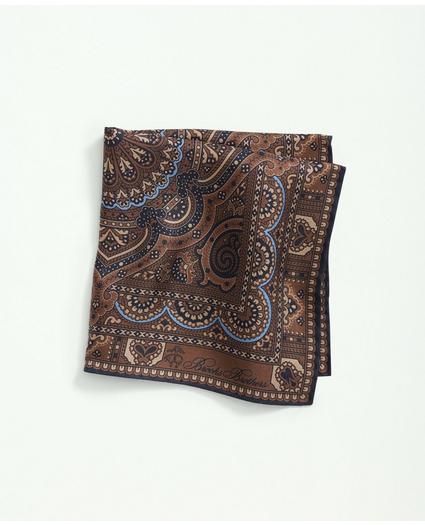 Silk Framed Medallion Pocket Square Tie