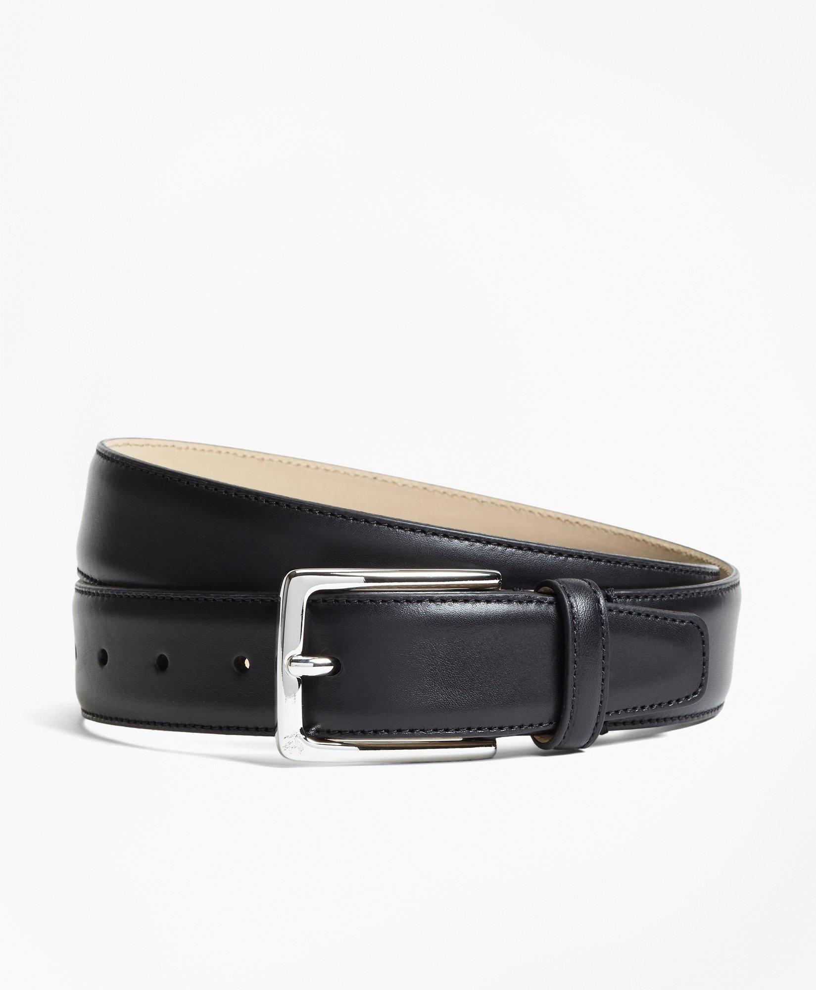 Brooks Brothers 1818 Leather Belt | Black | Size 32
