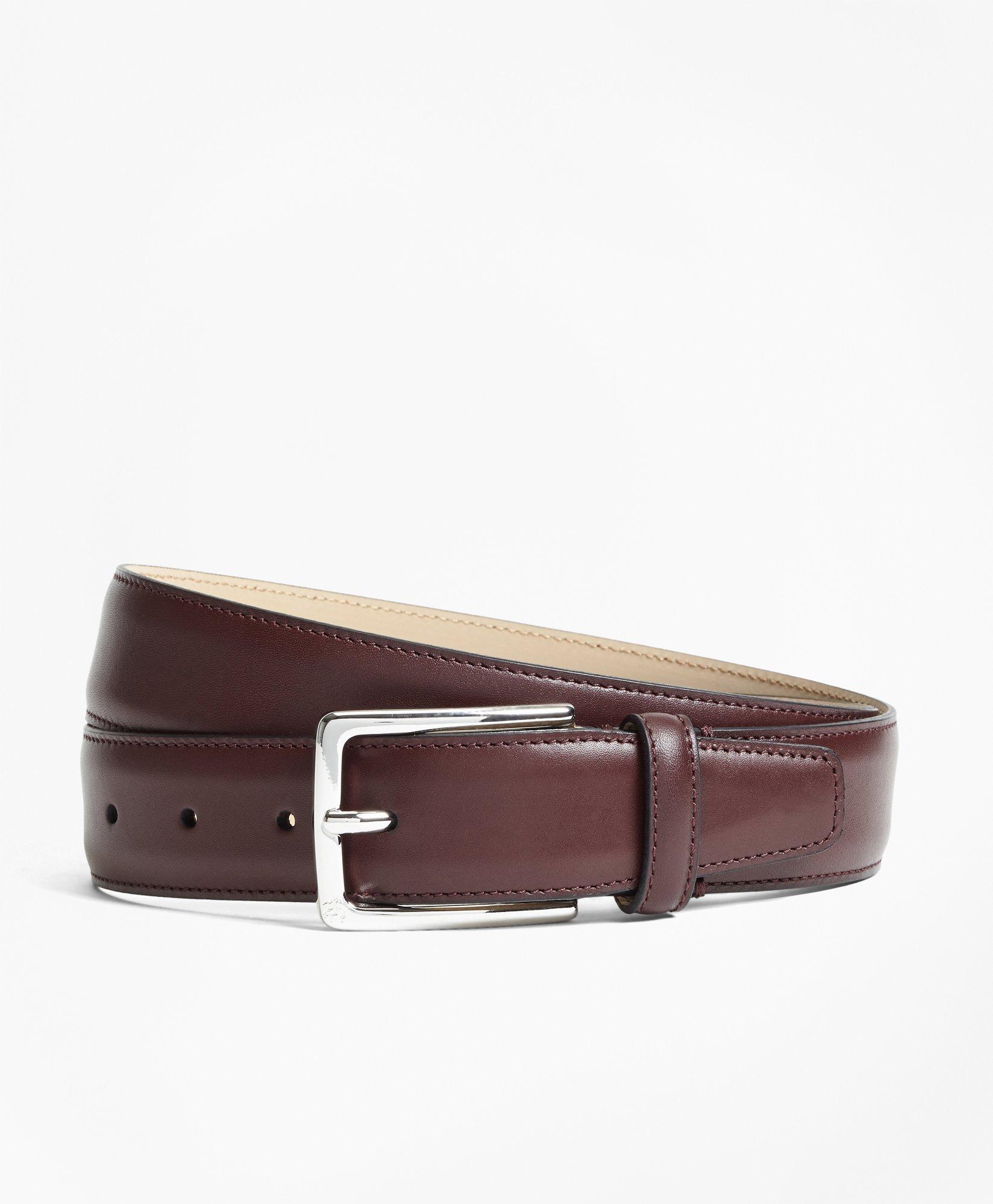 Cool Gifts for Men | Burgundy Leather Belt 40 / 100 cm - Burgundy | Capo Pelle