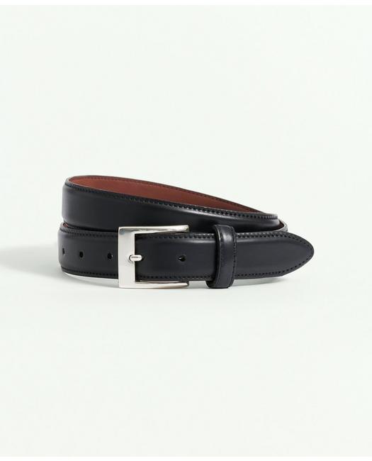 Brooks Brothers Cordovan Leather Belt | Black | Size 32