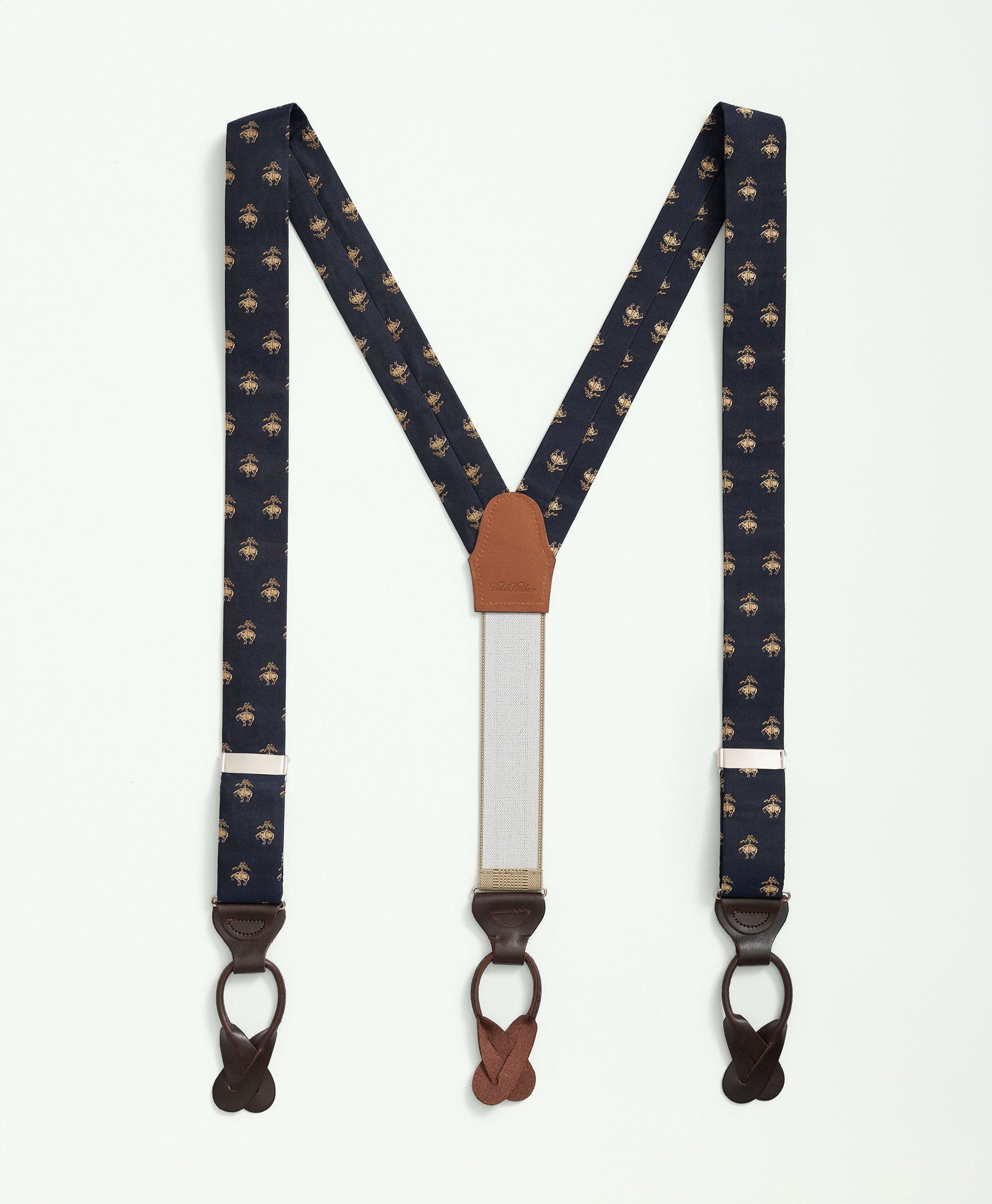 Shop Brooks Brothers Golden Fleece Suspenders Shoes | Navy