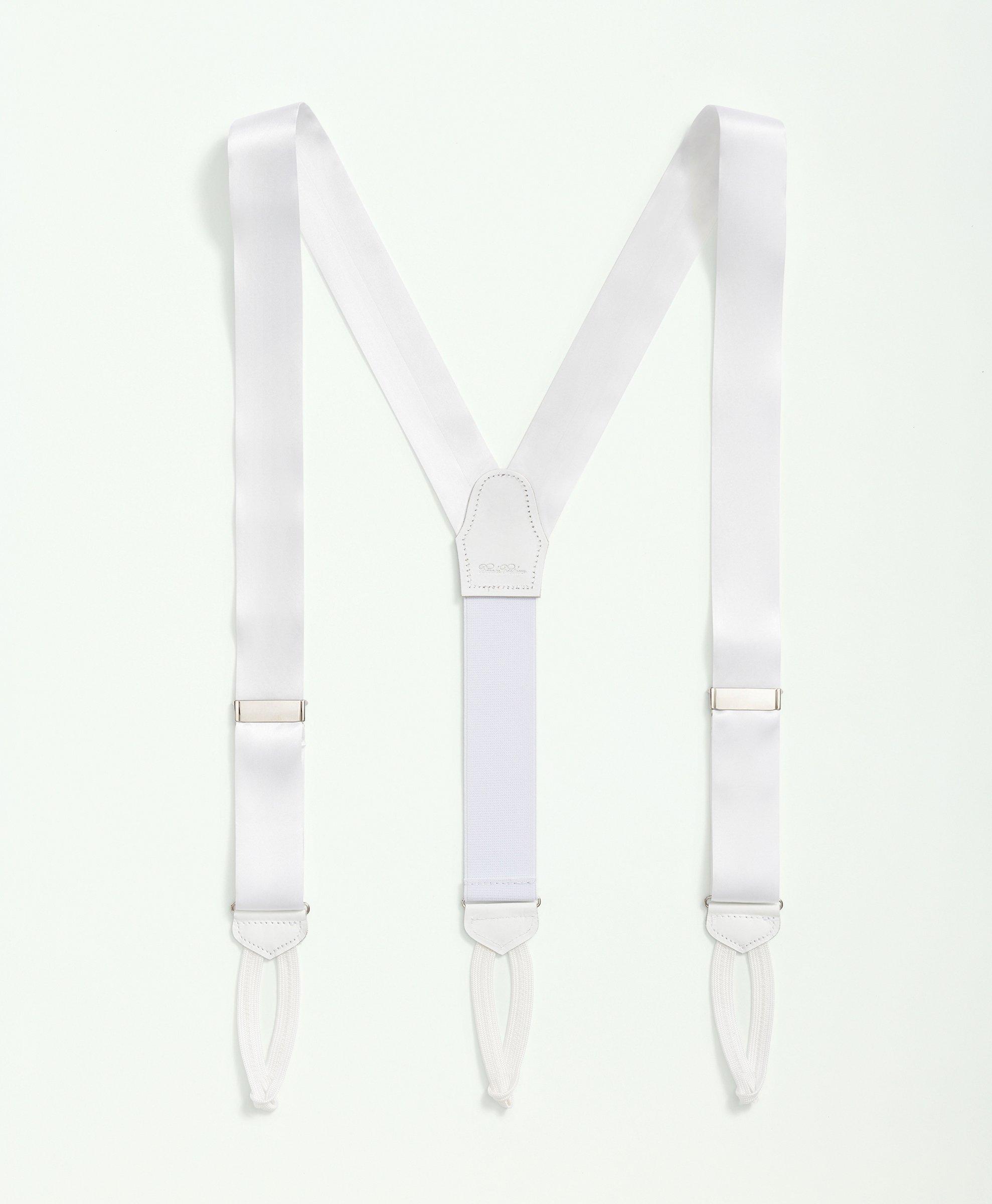 BROOKS BROTHERS SOLID SUSPENDERS SHOES 