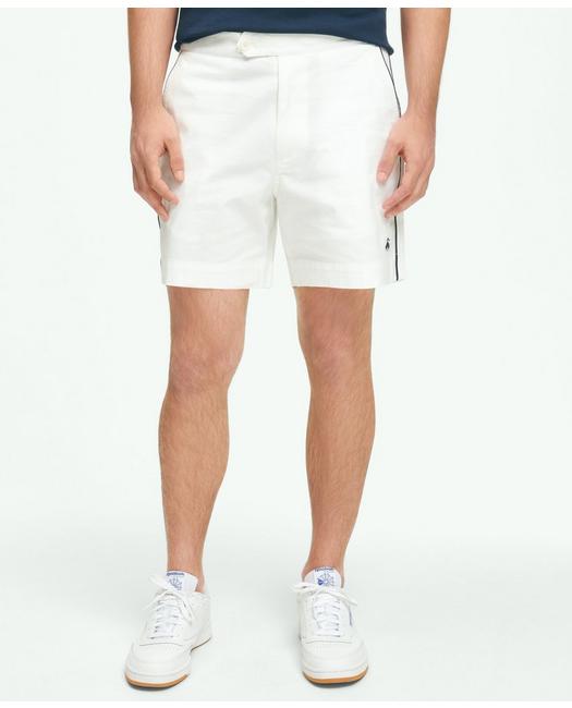 Brooks Brothers 5" Canvas Tennis Shorts | White | Size 29