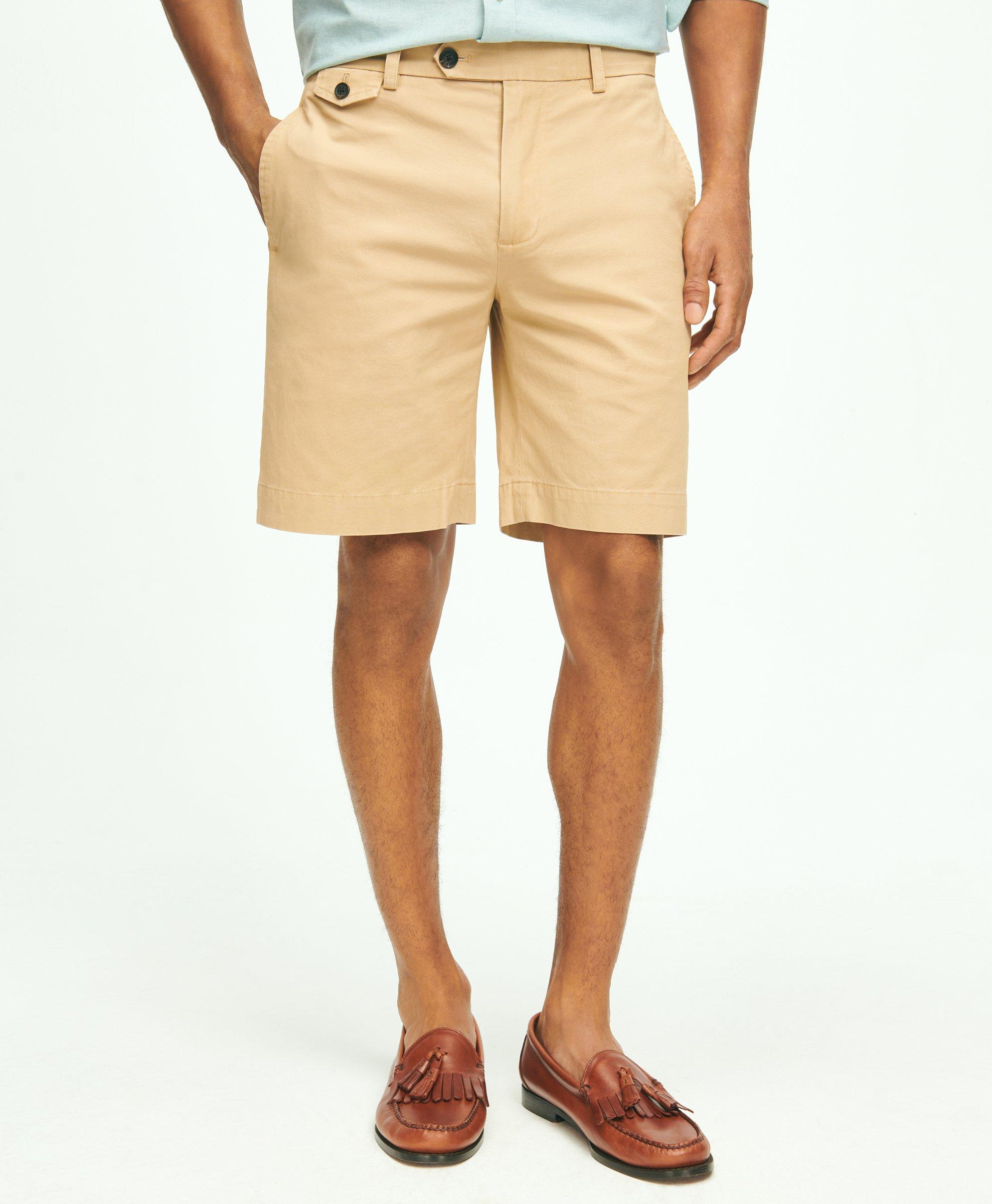 Brooks Brothers 9" Canvas Poplin Shorts In Supima Cotton | Khaki | Size 32