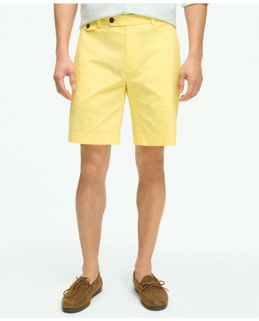 Shop Brooks Brothers 9" Canvas Poplin Shorts In Supima Cotton | Yellow | Size 32