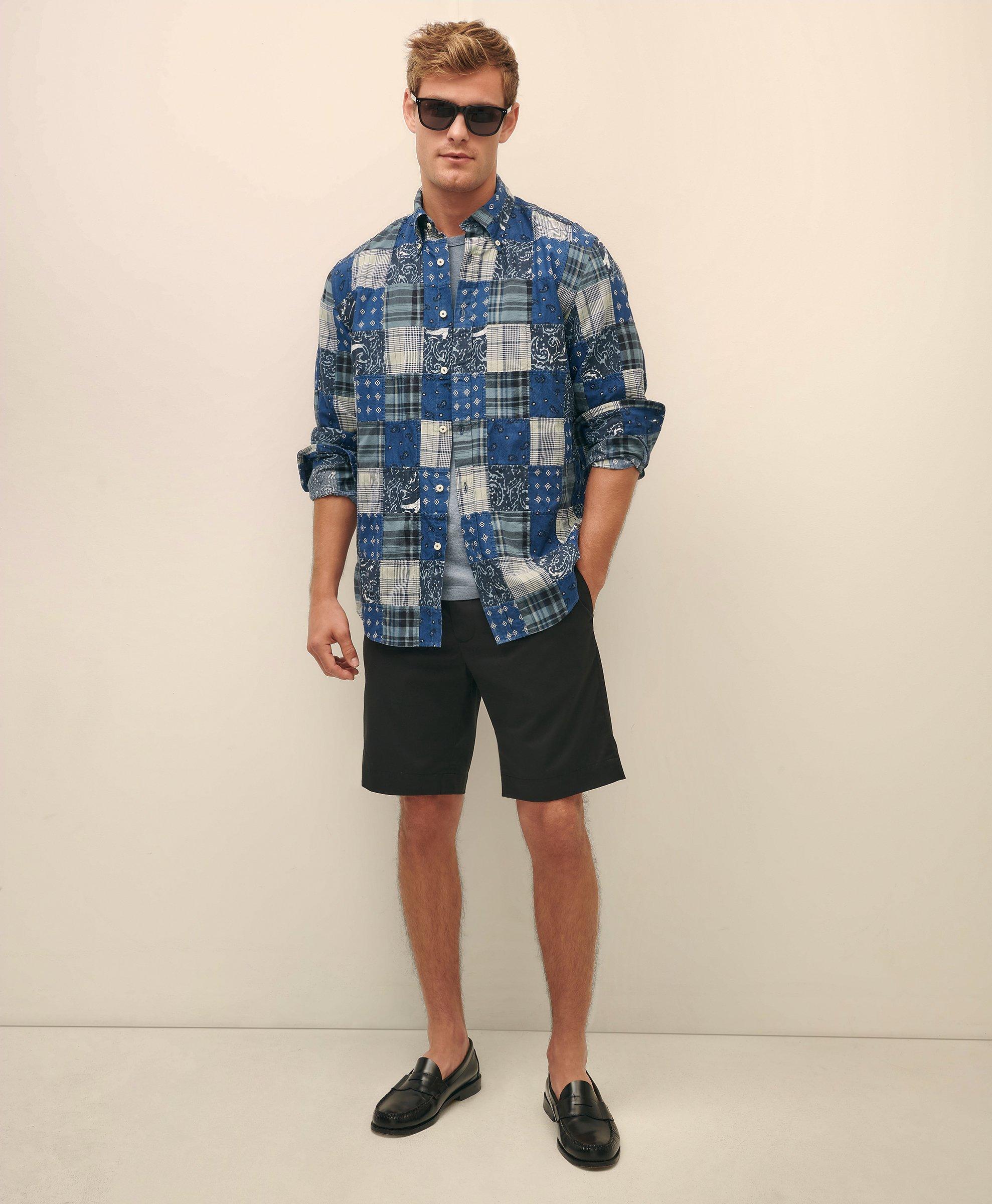 Brooks Brothers Advantage Wrinkle Resistant Stretch Chino Shorts In Black