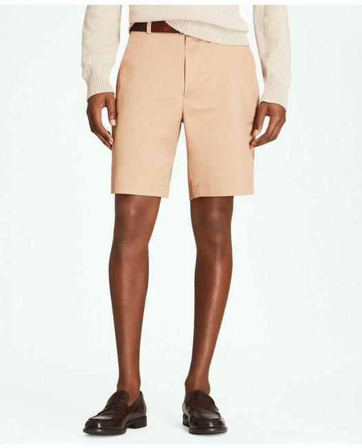 Brooks Brothers 9" Advantage Chino Shorts | British Khaki | Size 36