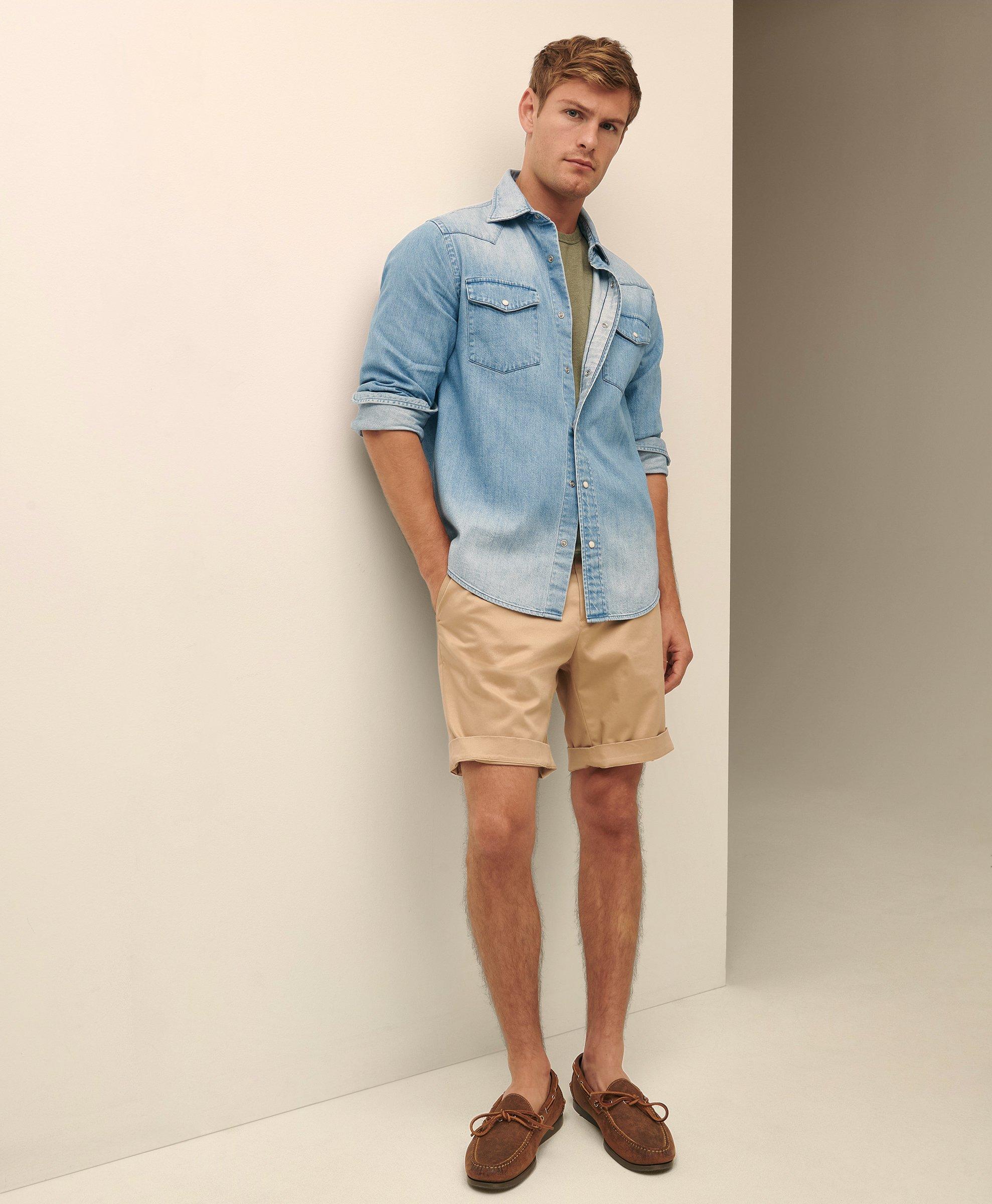 Brooks Brothers 9" Advantage Chino Shorts In British Khaki