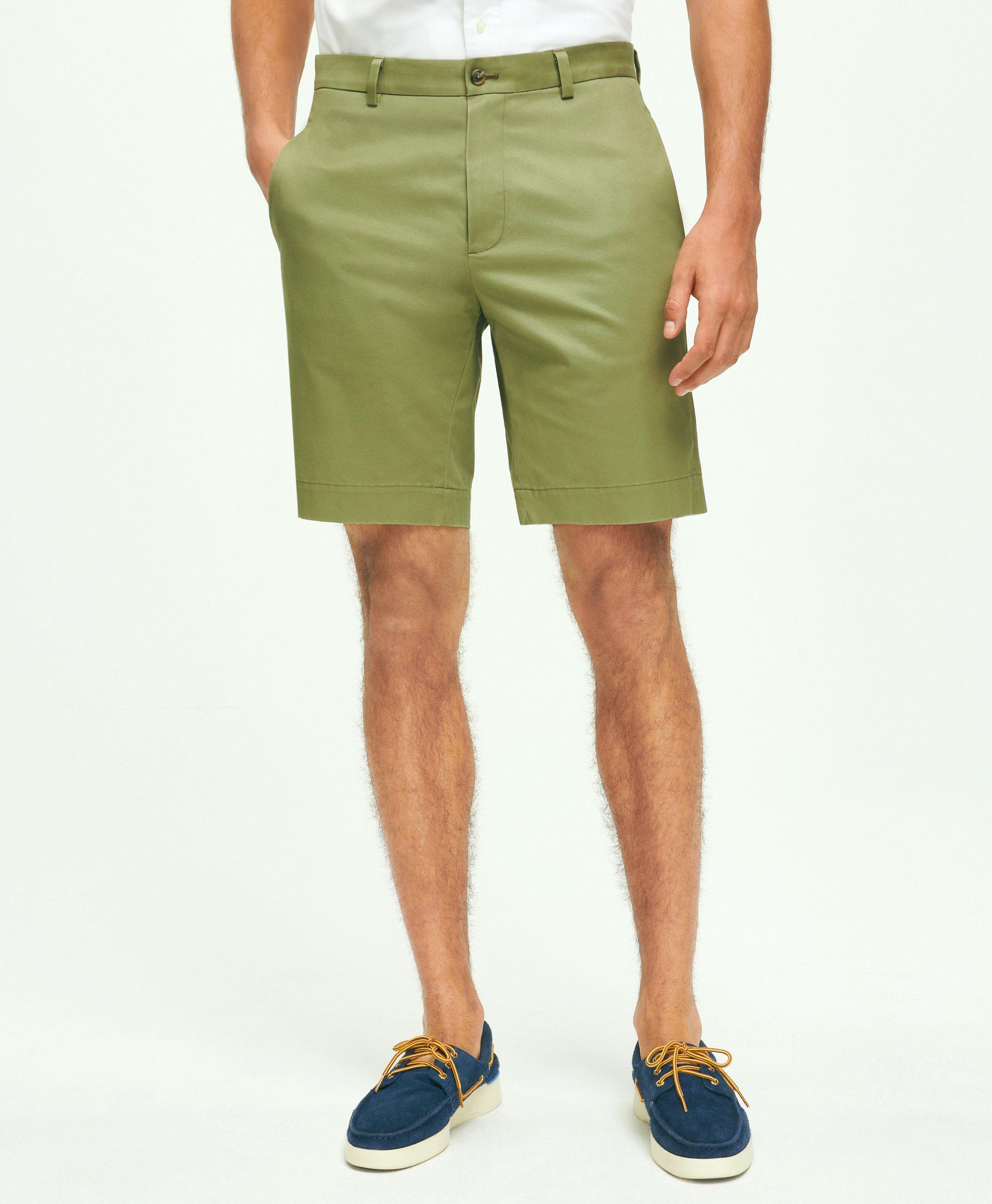 Brooks Brothers 9" Advantage Chino Shorts In Green
