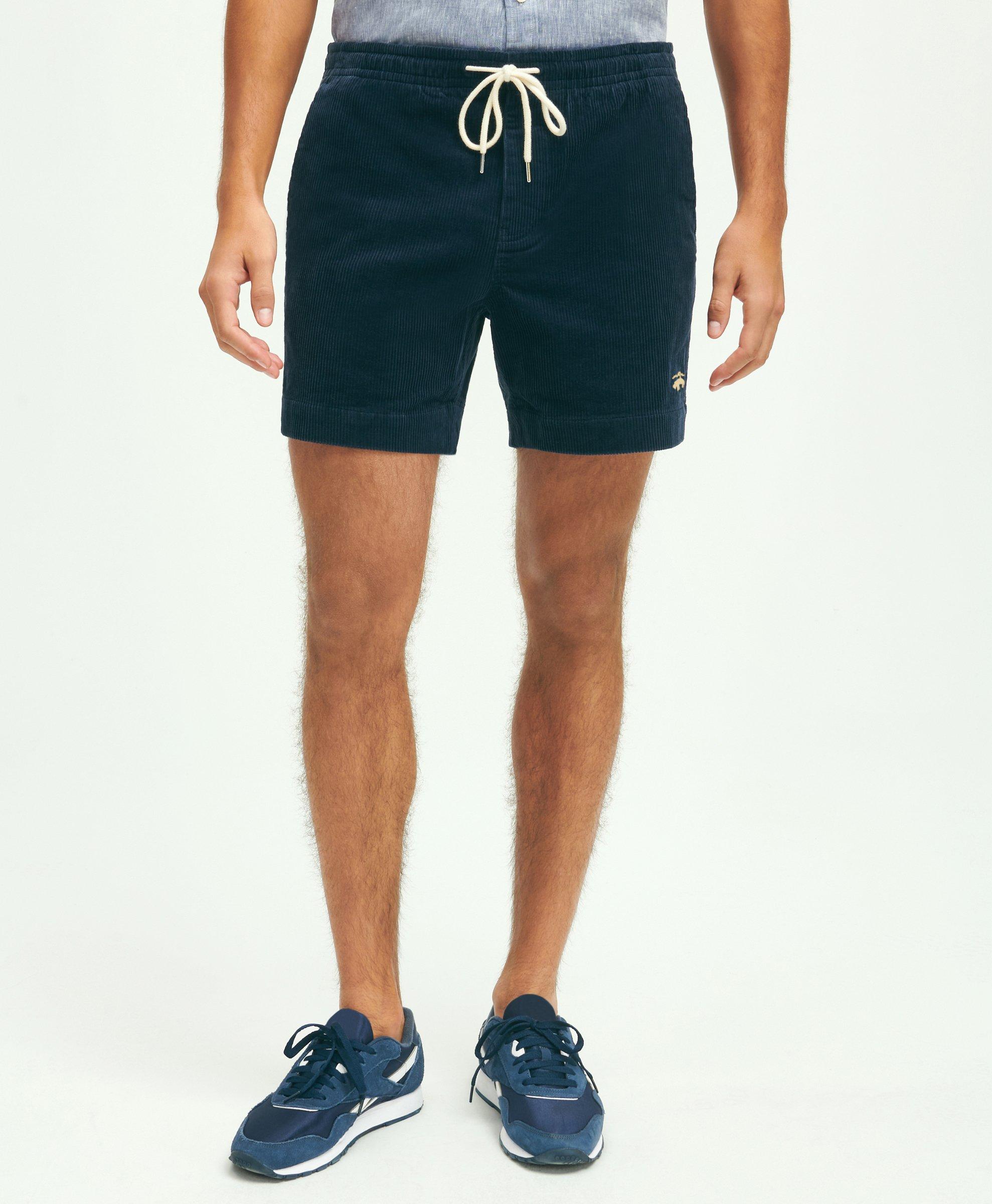 Stretch Cotton Drawstring Friday Corduroy Shorts Pants