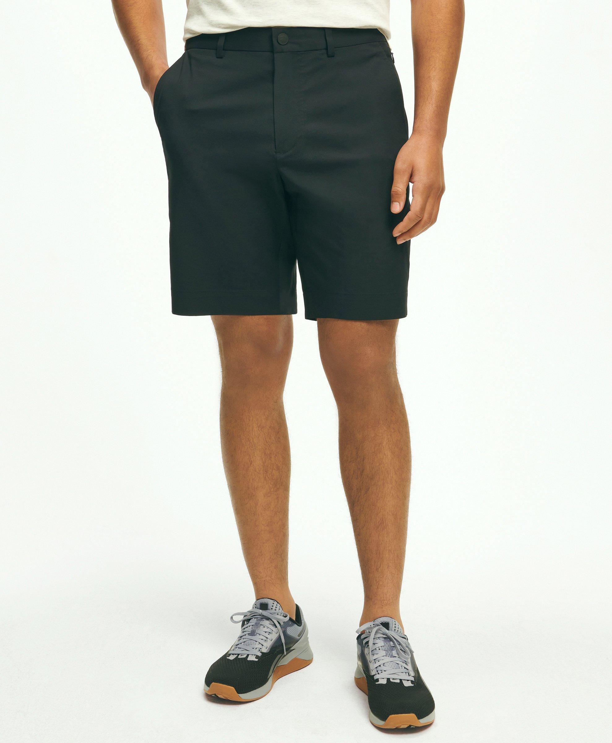 Brooks Brothers 9" Performance Series Stretch Shorts In Black