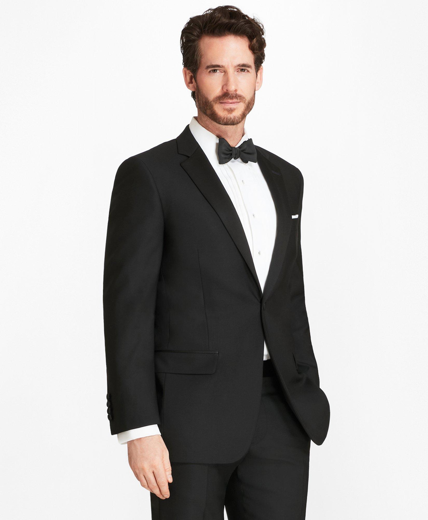 Brooks Brothers Madison Fit One-button 1818 Tuxedo In Black