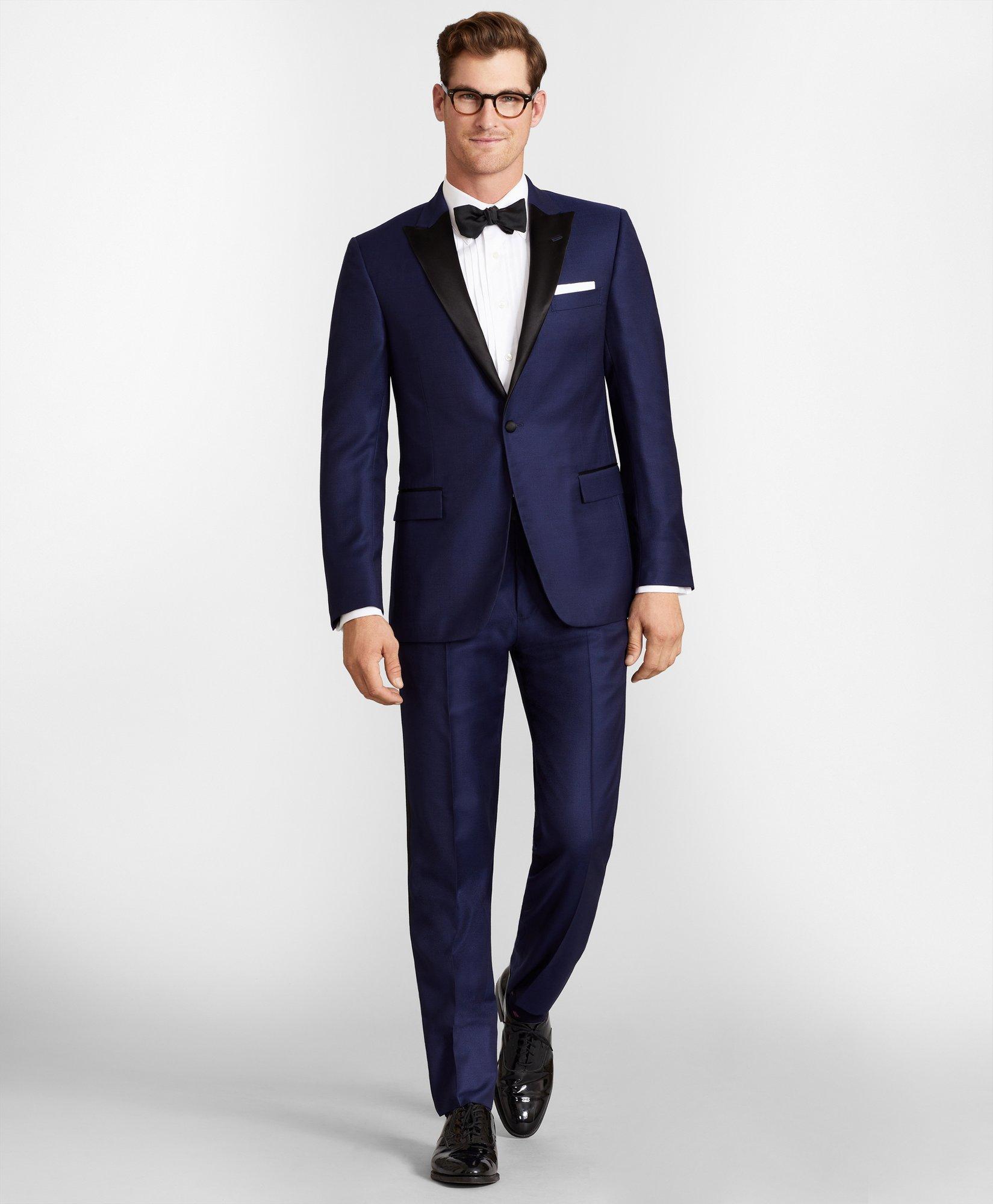 Brooks Brothers Regent Fit One-button Navy 1818 Tuxedo | Size 44 Long