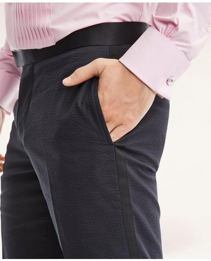 Regent Regular-Fit Stretch Cotton Seersucker Tuxedo Pants