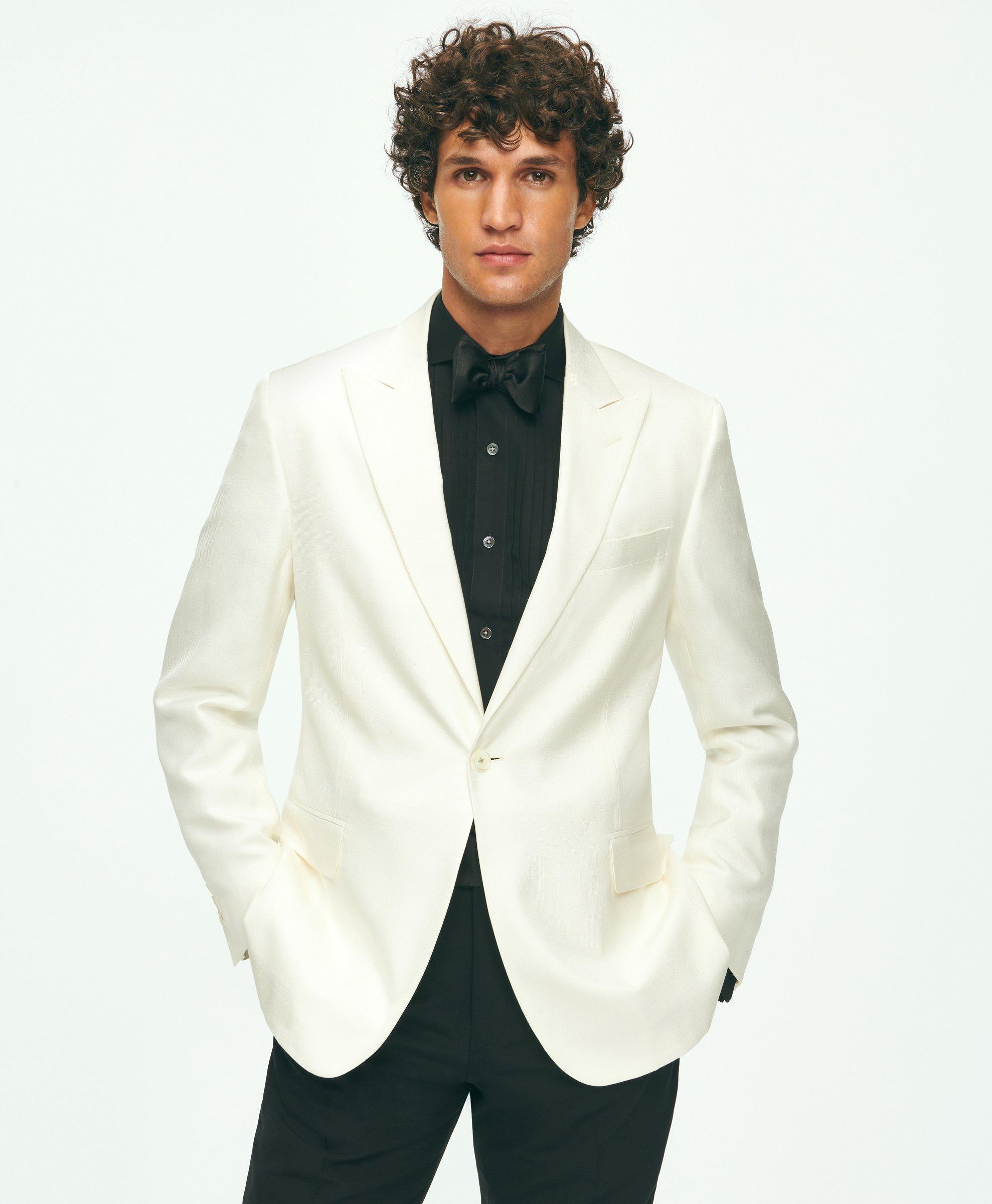 Boys white dinner jacket best sale