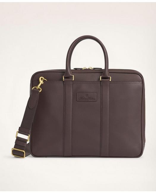 Brooks Brothers Leather Briefcase | Brown