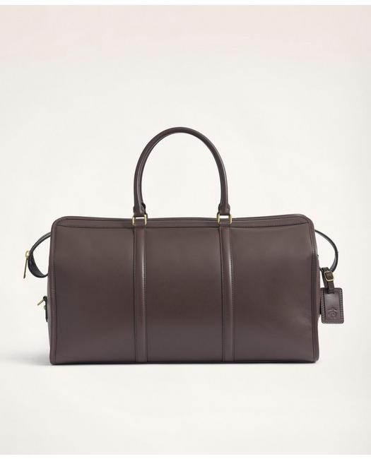 Brooks Brothers Leather Duffle Bag | Brown