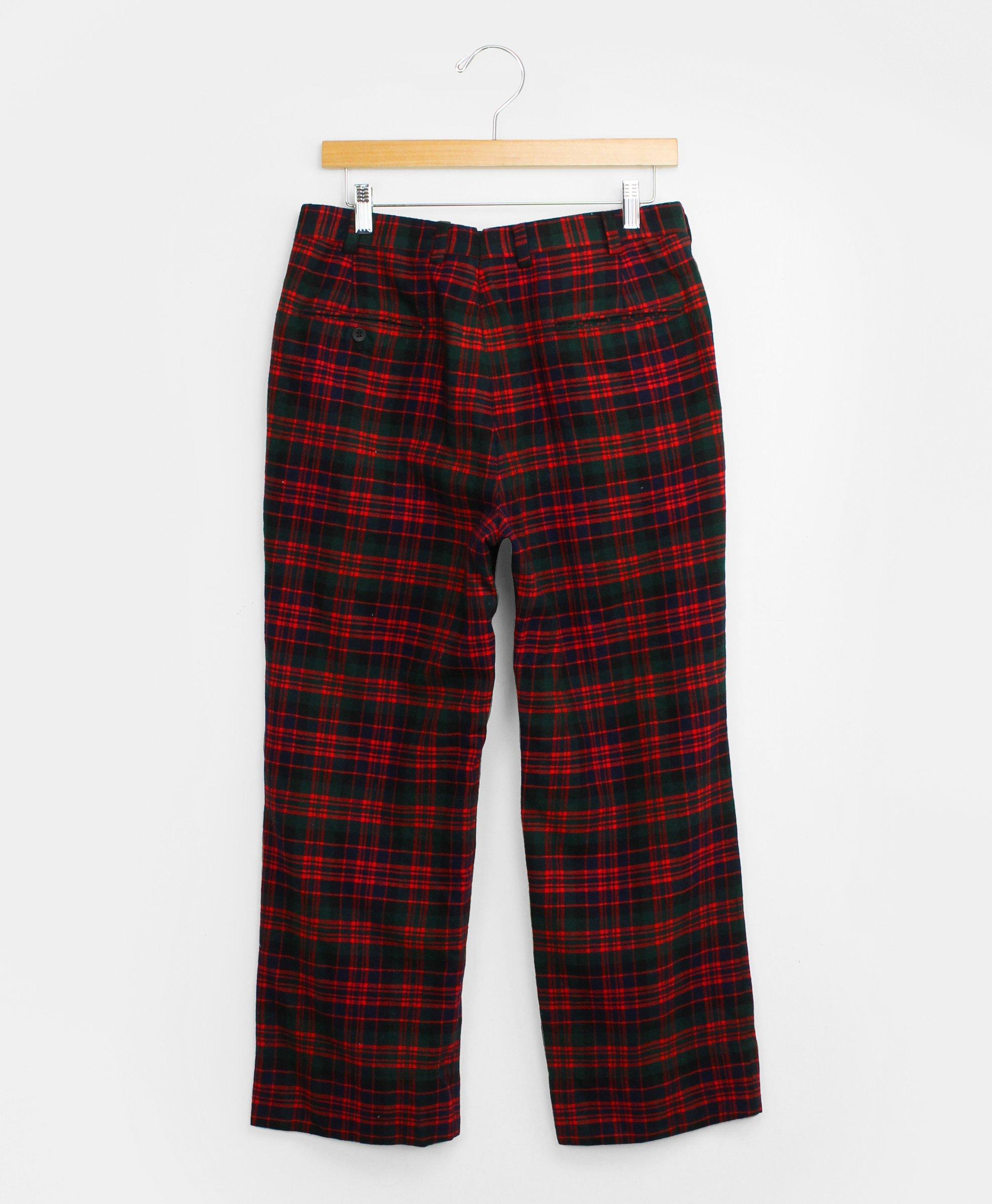 Vintage Tartan Flannel Trousers, 1990s, 31
