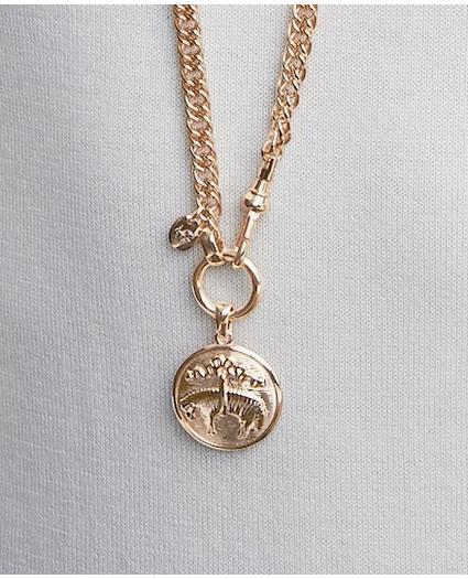 Chain Logo Coin Necklace