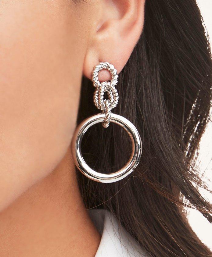 Rope Chain Hoop Earrings