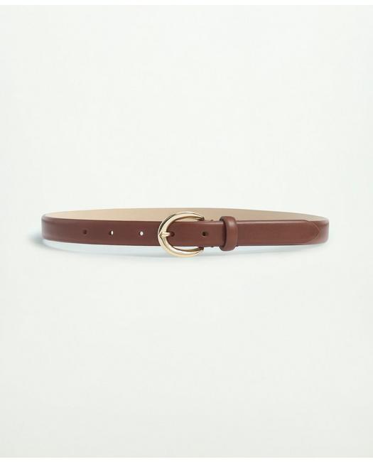 Brooks Brothers Leather Trouser Belt | Brown | Size Small