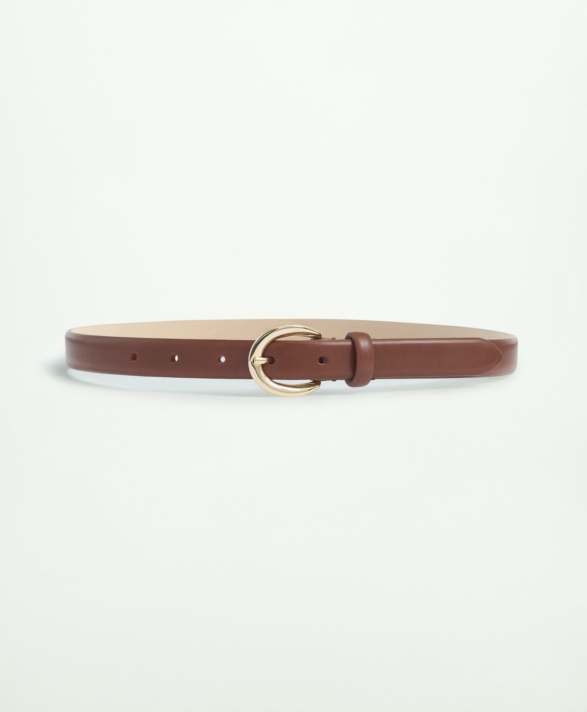 Brooks Brothers Leather Trouser Belt | Brown | Size Small