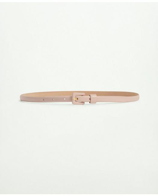 Brooks Brothers Patent Leather Belt | Light Pink | Size Medium