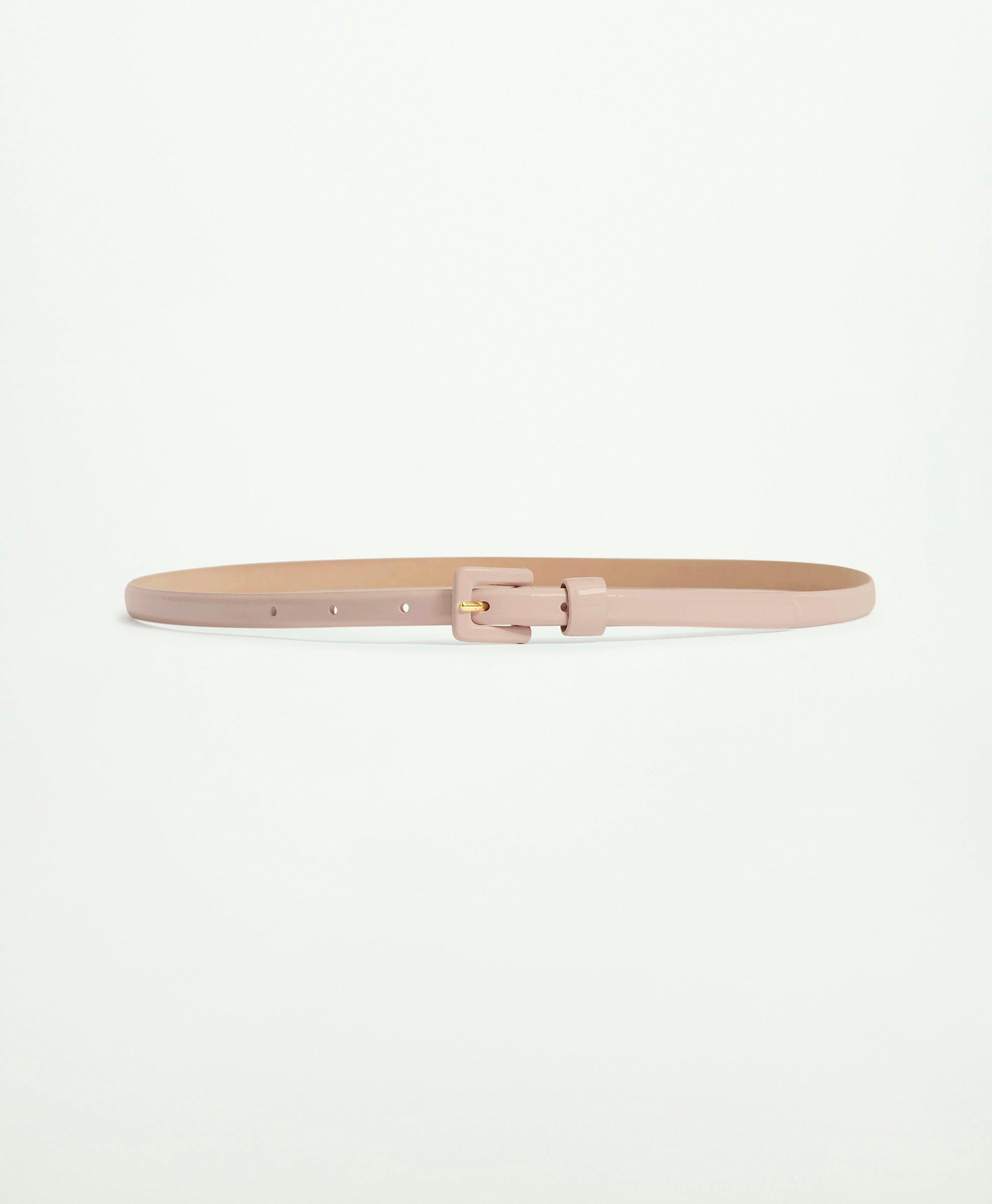 Brooks Brothers Patent Leather Belt | Light Pink | Size Large