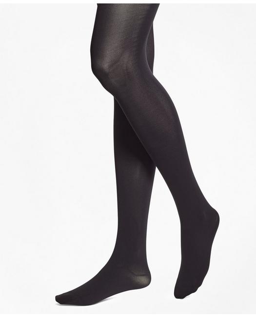 Brooks Brothers Opaque Nylon Tights | Black | Size Small