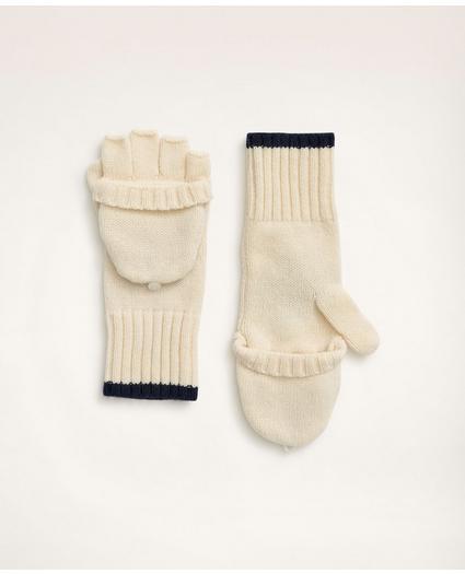 Wool Cashmere Knit Snowflake Gloves