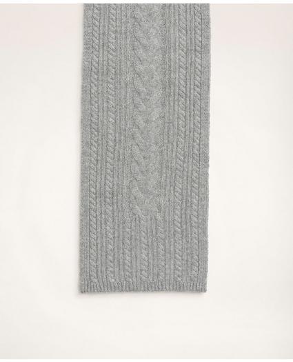 Cashmere Cable Knit Scarf