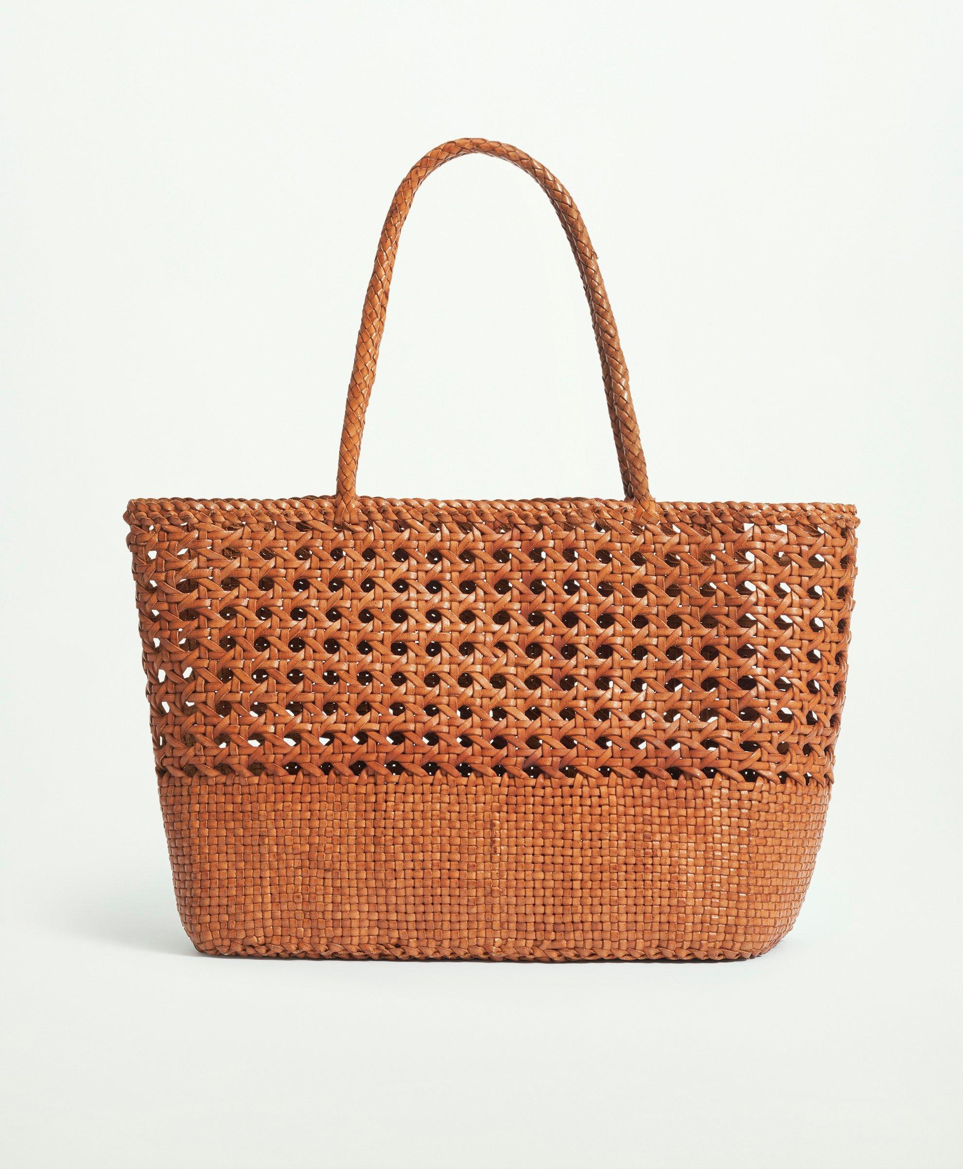 Brooks Brothers Leather Tote Bag | Cognac