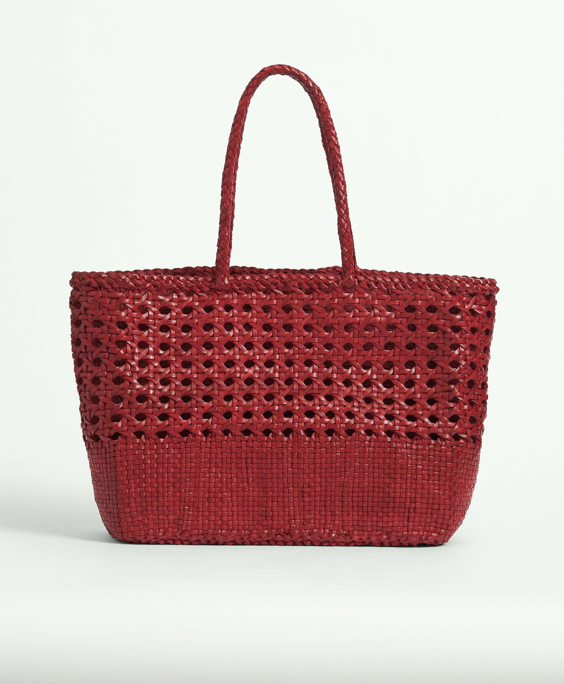 Brooks Brothers Leather Tote Bag | Red