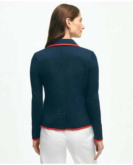 Cotton French Terry Tipped Blazer