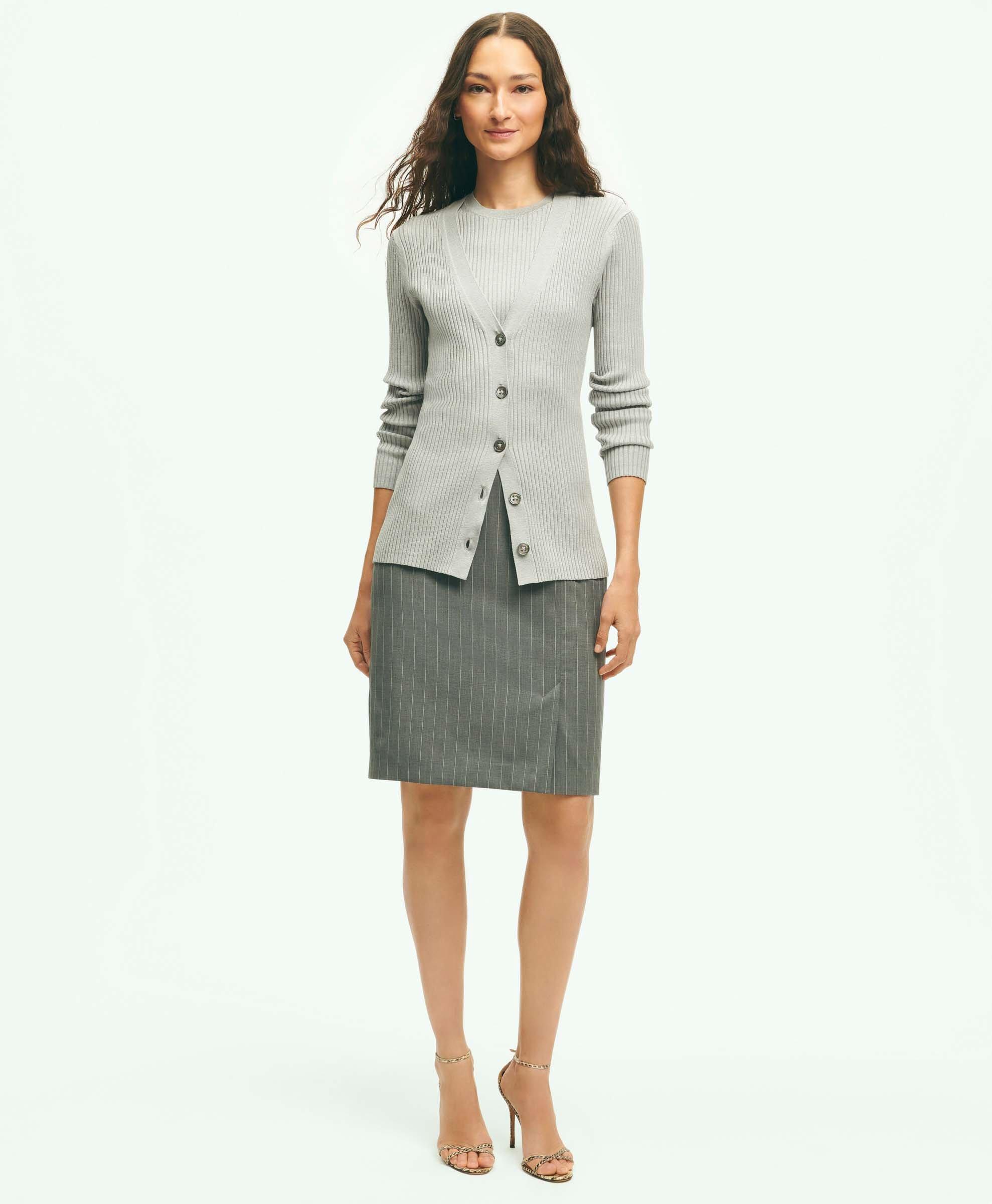 Womens pastel outlet pencil skirt suit